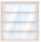 Alsino Sammlervitrine Vitrine Setzkasten für Aufbewahrung Kiste V-07 Wasserpfeife Dampfsteine Regal Holzvitrine 50 x 52 x 12 cm - Beige