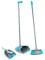Beldray COMBO-3756 Long and Short Handled Dustpan Set, Cleaning Brush with Thick Bristles, Rubber Lip for Easy Dust Collection, Compact and Hardwearing, Ideal for All Floors