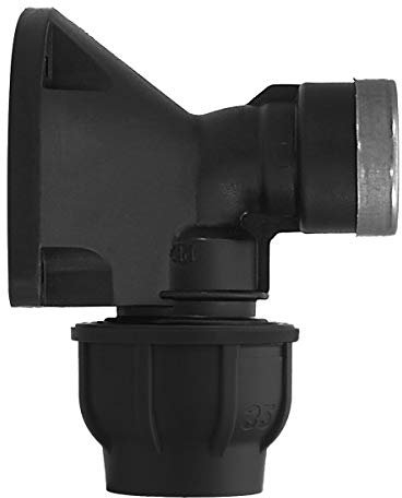 PE Wandbefestigung Ø 25 mm x 3/4 IG mit Klemmverschraubung Anschluss 25 mm x 3/4 IG für Wasserversorgung in Orts- und Fernwassernetzen bei Eigenwasserversorgung