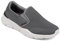 Skechers Men's Slip-on Loafer, Charcoal/Red, 8.5