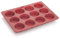 Hazel Aluminium Cupcake Muffin Mould Microwave Safe 12 Cups Granite Finish Non Stick Muffin Pan Chocolate Baking Tray For House And Bakery (Red)