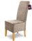 SCHEFFLER-Home Stretch Stuhlhussen Samt Puma Velvet/Velours Stuhlhussen 6er Set Stein-Beige/Stuhlabdeckung als Stuhlhussen Schwingstühle/Spann-Stuhlhussen Lang/eleganter Chenille Stuhlüberzug