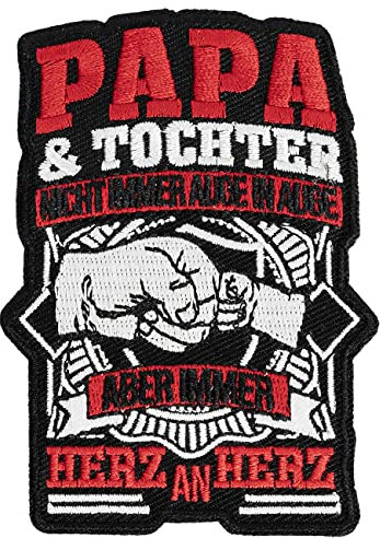 Aufnäher Aufbügler Patch Papa und Tochter