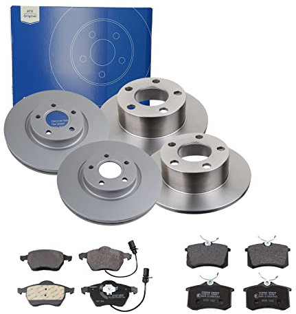 ATE Bremsen-Set 2 Bremsscheiben Ceramic + Bremsbeläge Einbau Vorne Hinten Bremsscheiben-Set Scheibenbremsen SIZW22ANL5 passend für Audi A6 A6 Avant