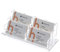 HEZONE Visitenkartenetui Acryl Visitenkartenhalter Display Rack 4 Steckplätze, Visitenkarten Organizer (4 Steck)