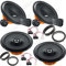 Kit 6 Casse Altoparlanti Hertz compatibile con Volkswagen Golf 6 (VI) (2008-2014) Kit Anteriore e Posteriore con Adattatori e Connettori Inclusi