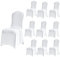 Rhinocerosdance Stuhlhusse 10 Stück Waschbarer Chair Covers Stuhlhussen Stretch Stuhlhussen WeißAbnehmbarer Universeller Stuhlbezug Wiederverwendbar für Geburtstagsfeier Dekoration (weiß)