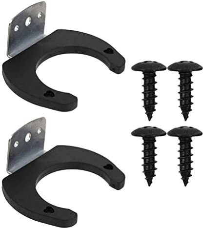 Milisten 2 Stücke Mikrofonhalter für Mikrofonständer Drahtlose Mikrofonhaken Aufhänger Halter Mikrofon Wandaufhänger Rack Wand Montiert Haken Halter Halterung für Home Office