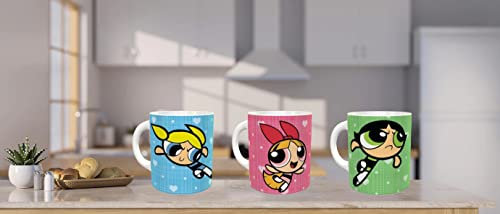 Tazas personalizadas Supernenas Pack de 3 tazas (Pétalo, Burbuja y Cactus) ideal para regalo original y divertido