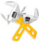 Sharp-tec Adjustable Spanner Set, Wide Jaw Opening Adjustable Wrench, Heavy-Duty Plumbing Tools for Plumbers, 6 inch/150 mm and 8 inch / 200 mm
