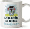 MUGFFINS Tazas para POLICÍA LOCAL hombre - En Español - Koalificado/koalificada - 11 oz / 330 ml - Regalo original y divertido