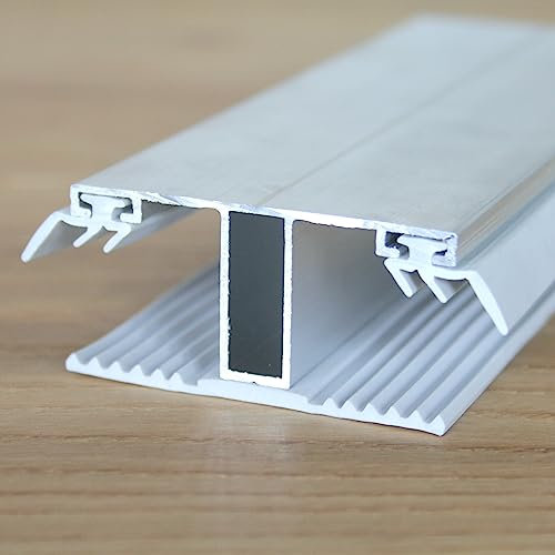 Löffert® Mittel-Profil Aluminium - Gummi | Alle Längen: 2-7m | Breite: 60mm für 16mm Stegplatten HKP PC (3500mm)