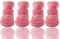 Hunde Schuhe Outdoor, FaJoek 4 Stücke Hundeschuhe Kleine Hunde, Welpen-Stiefel, Schneestiefel für Haustiere, Hundeschuhe Winter, Pfotenschutz Hund, Plüsch Hundestiefel, für Kleine Hunde Katzen(Rosa)