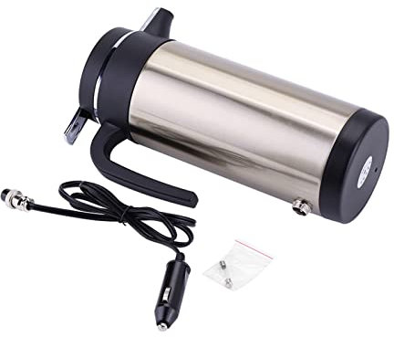 850ml 24V Scaldabagno Per Auto 24V Riscaldatore Per Auto Elettrico Bollitore Per Auto Portatile Scaldabagno Per Auto in Acciaio Inossidabile Caldaia Per Auto da Campeggio Per Viaggi su Strada