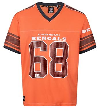 Recovered Cincinnati Bengals Orange NFL Oversized Jersey Trikot Mesh Relaxed Top - XXL