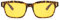 Flamengo® Night Sight - Polarisierte Nachtfahrbrille – Nachtsichtbrille Damen Herren – Scheinwerferbrille mit Gelben Gläsern – Leichte Autofahrer NachtBrille für die Nacht (Braun)