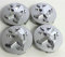 CutuLi 4 Stück Nabendeckel für Peugeot 106 107 206 207 306 307 506 507 108 208 308, ABS Radnabenabdeckung Felgendeckel Auto-Nabenkappen Dekorative Zubehör, Silber, Plastik, Acrylnitril-Butadien-Styrol