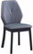 Amunpitic Esszimmerstühle 1/2/4/6er Set, Polsterstuhl Küchenstuhl, Esszimmerstühle modern Kunstleder, Polsterstuhl esszimmer mit Holzbeinen, für Küche Esszimmer Wohnzimmer (Grey Set of 1)