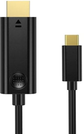 BHHB Câble USB C vers HDMI 4K 60Hz 3m Thunderbolt 3/4 compatible USB C H DMI Type C vers HD MI pour iPhone 15 Pro/Pro Max, MacBook iPad Pro/Air, iMac, Surface Book 2, Samsung S10, Pixelbook, etc
