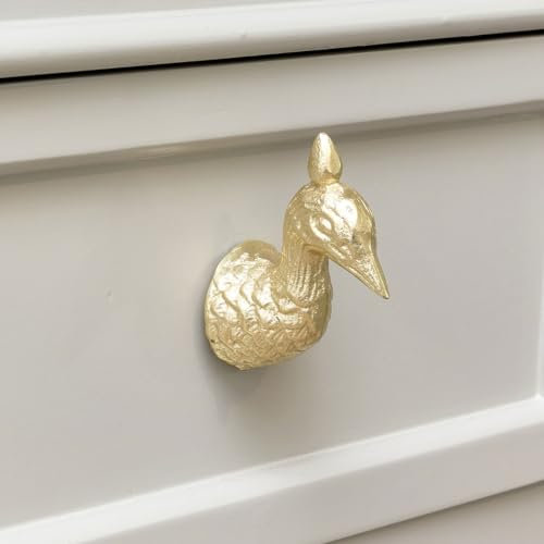Melody Maison Gold Peacock Drawer Knob