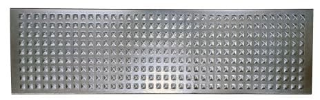 Acero Panel Peldaño Metálico Recto Repujado Punta Diamante 800x250mm - Alta resistencia y buena soldabilidad - Acero Galvanizado