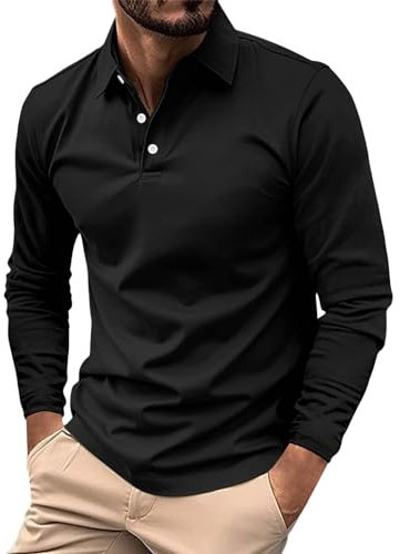 Langarmshirt Gestreift Herren Tshirt Schwarz 5Er Pack Shirt Langarm Modern Hemden Kurzarm Bügelfrei Hemd 4XL