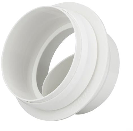 Clapet anti-retour en PVC pour ventilateur - Clapet anti-retour - Pour salle de bain et cuisine - 200 mm