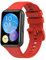 Wownadu Bracelets Compatible pour Huawei Watch Fit 2 / Watch Fit 2 Active/Watch Fit 2 Elegant Bracelet, Silicone Remplacement Band pour Femme Homme Rouge,(Pas de Montre)