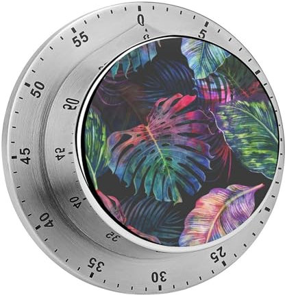 Magnetique Timer Feuilles De Couleur Fantaisie Minuteur De Cuisine Numérique Compte À Rebours pour Cuisine Salle De Classe 8cm