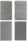sourcing map 4pcs Diamond Sandpaper 60 100 200 400 Grit Electroplated Polishing Paper Hook and Loop Abrasive Paper Sheet for Glass Ceramic Porcelain Sanding Polishing, Grey Yellow Blue Red