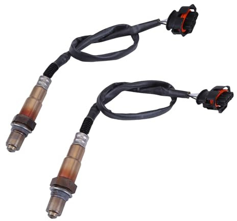 BYNYXI 2x Lambdasonde Diagnosesonde Nach Kat für Op-el Astra H A04 Corsa C F08 F68 Saab 9-3 S07 X15 G09 S10 J13 P12 Z02 1.2 1.4 1.6 1.8 Sauerstoffsensor Lambdasonde 55574135, 855405,93177450
