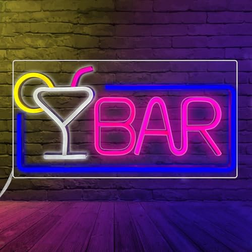 Cartel de neón LED para bar, bar, bar, neón, bar, neón, cerveza, letrero de neón para bar, decoración de pared, pub