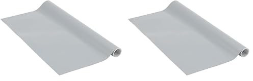 Venilia Klebefolie | Elephant Grey Matt Grau | 45 cm x 1,5 m, Stärke 95μ | selbstklebende Möbel-Folie, Dekofolie, Tapete, Küchenfolie | ohne Phthalate | Made in EU (Packung mit 2)