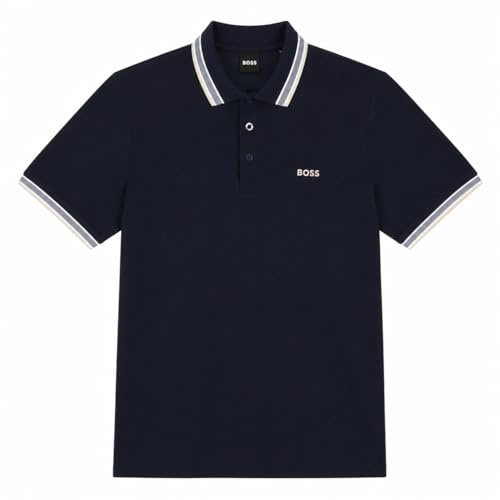 BOSS Men's Polo Shirt, Medium Blue 426, 4XL