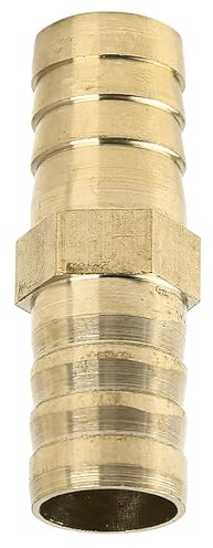 TA-VIGOR 1Pcs 16mm Brass Barb Hose Fitting Straight Connector Coupler, Straight Barb Hose Fitting Joiner for Air Gas Water Fuel
