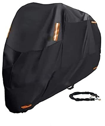 LKLNCXC Funda para Moto Fundas multifunción for Bicicleta, de Tela Oxford 300D, con protección 24/7, Gruesas, con candado y Bolsa de Almacenamiento.(295 * 110 * 140cm)