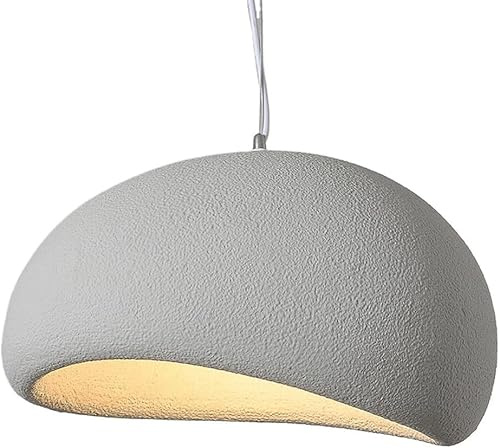 Dopa Dopastore Lampadario a Sospensione Attacco E27 Design Moderno Stile Minimal Lampadario Wabi Sabi 40/50/60CM Portalampada Bianco da Interno IP20 (40 CM)