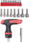 BGS Diy 20122 | Bit-/Steckschlüssel-Einsatz-Satz | mit Ratschen-T-Griff für Bits, umschaltbar | 22-tlg.