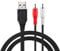 Duttek 1,5 m/1.5 m USB 2.0 maschio a 2 RCA maschio video AV convertitore a/v videocamera scheda di acquisizione audio splitter cavo adattatore per TV/Mac/PC usb 2.0 male to rca male