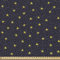 ABAKUHAUS Nachthimmel Gewebe als Meterware, Gelbe Sterne und Punkte, Schön Gewebten Stoff für Polster und Wohnaccessoires, 1M (148x100cm), Gelb Weiß Schwarz