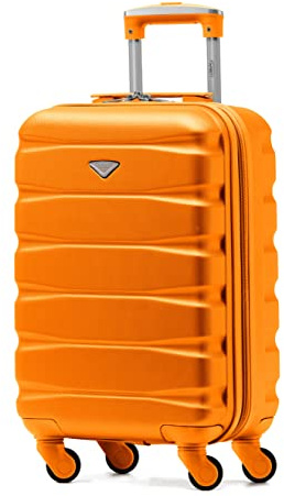 Flight Knight Handgepack Trolley Koffer Kompatibel Mit Air Berlin, Lufthansa, Eurowings, easyJet, Ryanair Und Viele Mehr! Gepack Koffer Mit 4 Rollen. 55x35x20cm ABS Leichtgewicht Reisekoffer