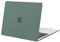 MOSISO Compatible with MacBook Air 13 inch Case M1 A2337 A2179 A1932, Protective Hard Shell Cover Compatible for MacBook Air M1 Case 13.3 inch 2021 2020 2019 2018 Retina Touch ID, Midnight Green