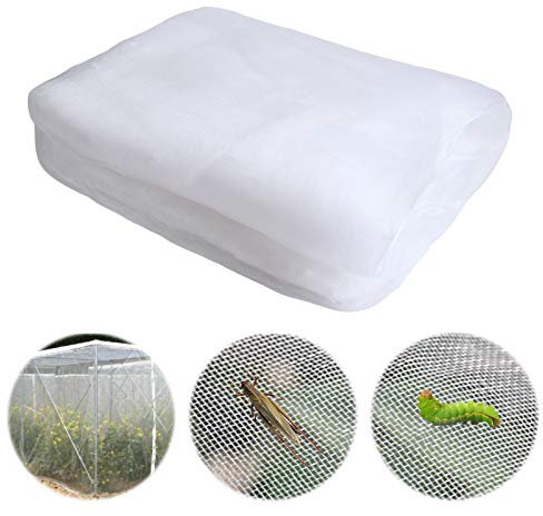 1 Pieces Garden Netting for Veg Patch Fine Mesh, Large Garden Insect Netting White Grow Tunnel Fine Mesh Butterfly Netting for Plants Vegetable Fruit Crops (6x2.5M)