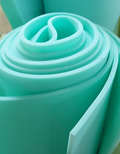 GOMAESPUMA en PLANCHAS/Espuma BLANDA y DURA/Espuma poliuretano/Colchones para CUNA/Planchas de ESPONJA (200cm x 100cm x 1cm/ DURA, ESPUMA DURA/ 30KD)