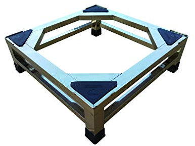 Waschmaschinen/Trockner Untergestell Edelstahl Waschmaschinensockel Erhöhung Tragfähigkeit 500 kg Podest für Gefrierschrank oder Kühlschrank Waschmaschinenunterbau