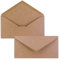 100x Kraftpapier-Umschläge DIN Lang - Rosa - Nassklebung 11 x 22 cm - Brief-Umschläge aus Recycling-Papier - Vintage Kuverts von NEUSER PAPIER