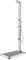 vidaXL Doccia da Giardino con Base Grigia 225 cm in Acciaio Inox