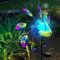JKIOHO Lampes solaires de jardin, moulin à vent solaire, décoration de jardin, moulins à vent, paons peints en métal, décoration de jardin, décoration de cour extérieure