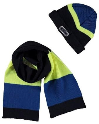 B.Nosy TYGO & VITO Jungen Winterset Mütze Schal safety yellow Y107-6920-540 (98-128)