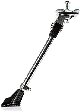 CARALL PT308362 Cavalletto per bicicletta centrale, montaggio diretto, fissaggio centrale al telaio, altezza regolabile 28-37 cm, per bici da strada 22''-28''